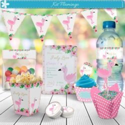 Kit Imprimible Flamingo