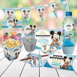Kit Imprimible baby Shower Mickey