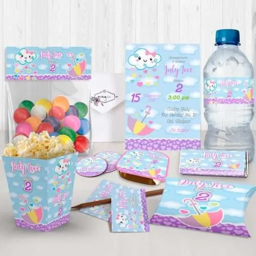 Kit Imprimible Lluvia De Amor
