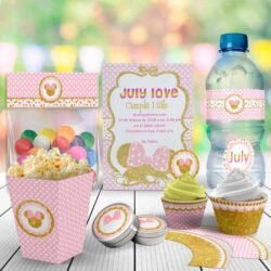 Kit Imprimible Minie Glitter