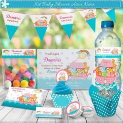Kit Imprimible Baby Shower Arca Niña