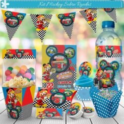 Kit Imprimible Mickey Sobre Ruedas