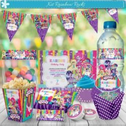 Kit Imprimible Rainbow Rokcs