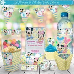 Kit Imprimible minnie & mickey baby shower