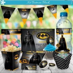 Kit Imprimible Batman Black