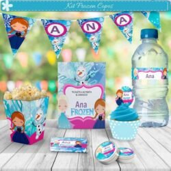 Kit Imprimible Frozen Copos