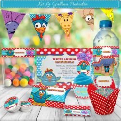 Kit Imprimible Gallina Pintadita