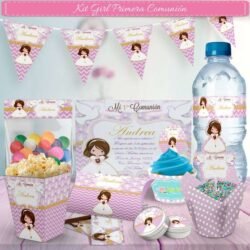 Kit Imprimible Primera Comunión Niña