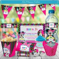 Kit Imprimible Minnie Colors