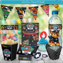 Kit Imprimible Paw Patrol Chalk