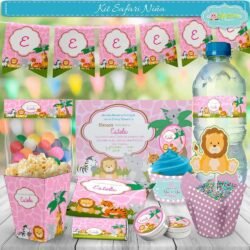 Kit Imprimible Safari niña