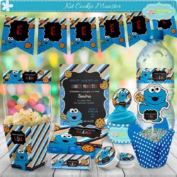 Kit Imprimible Monstruo Comegalletas