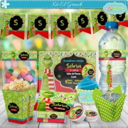 Kit Imprimible Para Fiestas El Grinch