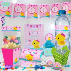 Kit imprimible Pato niña