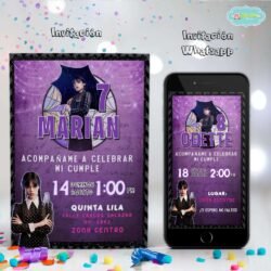 Alternative view of Kit Imprimible Merlina Addams Wednesday