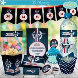 Kit Imprimible Auto Mustang