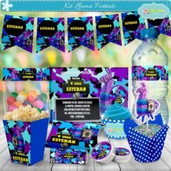 Kit Imprimible Llama Fortnite