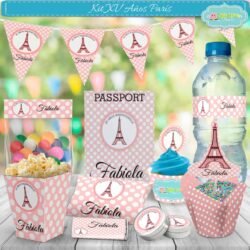 Kit Imprimible Xv Años Paris