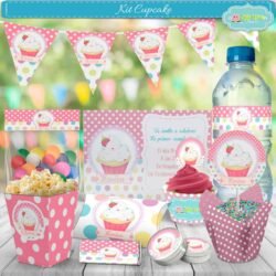 Kit imprimible Cupcake