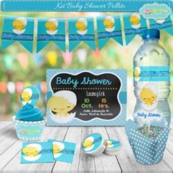 Kit Imprimible Baby Shower Pollito