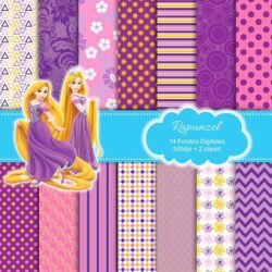 Kit Papeles Digitales Rapunzel