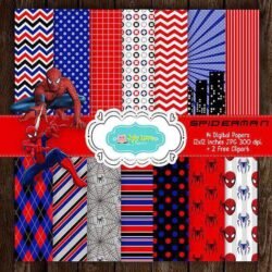 Kit Papeles Digitales Spiderman