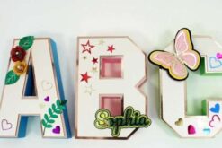 Plantilla de letras y números 3D
