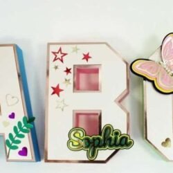 Plantilla de letras y números 3D