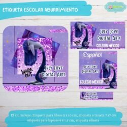 Etiqueta Escolar Intensamente2 Aburrimiento