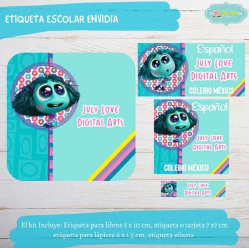 Etiqueta Escolar Intensamente2 Envidia