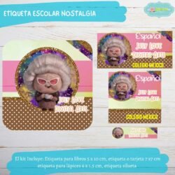 Etiqueta Escolar Intensamente2 Nostalgia