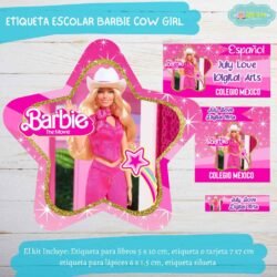 Etiqueta Escolar Barbie Mod.2