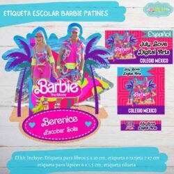 Etiqueta Escolar Barbie Mod.7