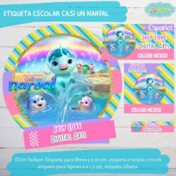 Etiqueta Escolar Casi un Narval