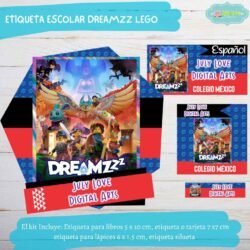 Etiqueta Escolar Dreamzz Lego