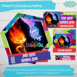 Etiqueta Escolar Elemental