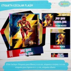 Etiqueta Escolar Flash
