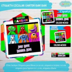 Etiqueta Escolar Garten Ban Ban