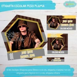 Etiqueta Escolar Peso Pluma