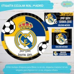 Etiqueta Escolar Real Madrid