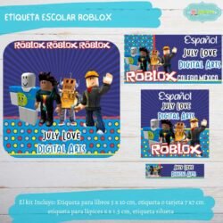 Etiqueta Escolar Roblox