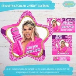 Etiqueta Escolar Wendy Guevara