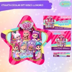Etiqueta Escolar Bff Bebes Llorones