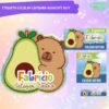 Etiqueta Escolar Capibara Aguacate Boy