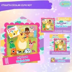 Etiqueta Escolar Esme Roy