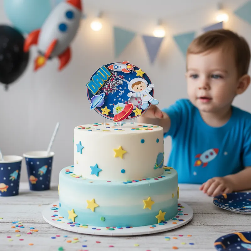 Cake Topper Astronauta - Imagen 3