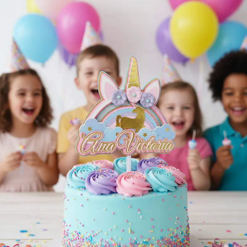 Cake Topper Unicornio - Imagen 4