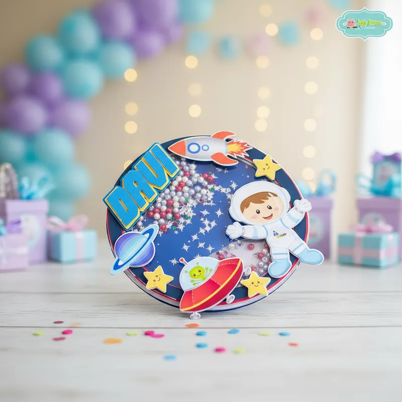 Cake Topper Astronauta - Imagen 2