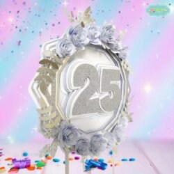 Cake Topper Bodas de Plata