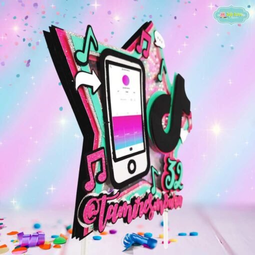 Cake Topper Tik Tok